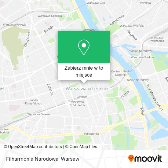 Mapa Filharmonia Narodowa