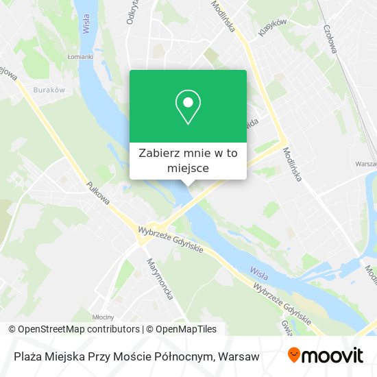 Mapa Plaża Miejska Przy Moście Północnym