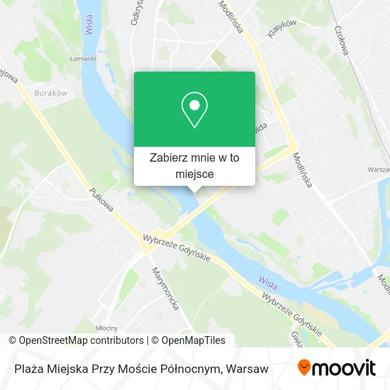 Mapa Plaża Miejska Przy Moście Północnym