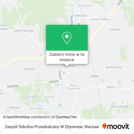 Mapa Zespół Szkolno-Przedszkolny W Chynowie