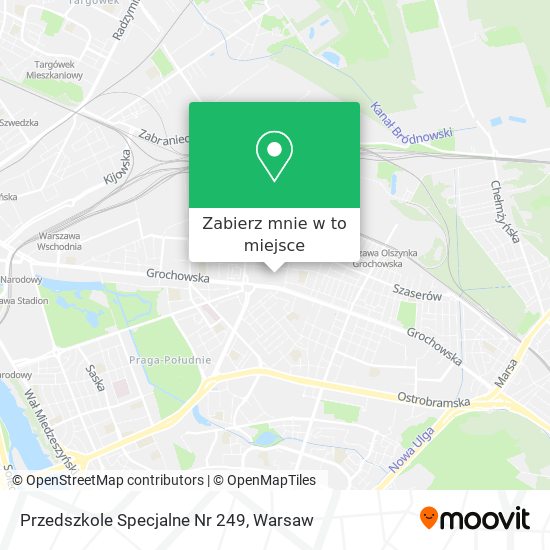 Mapa Przedszkole Specjalne Nr 249