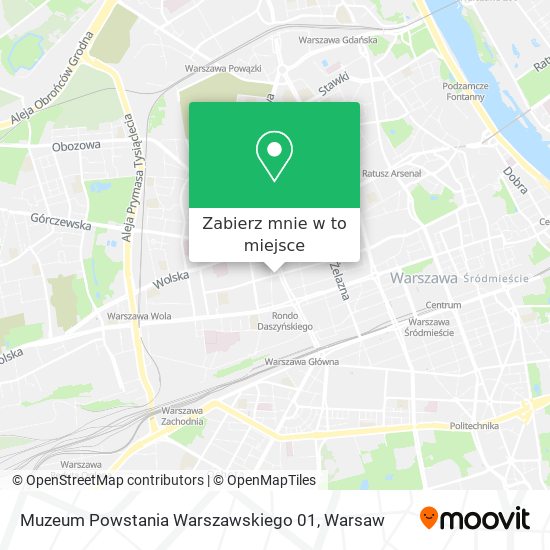 Mapa Muzeum Powstania Warszawskiego 01