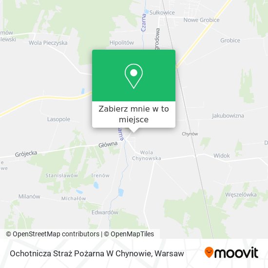 Mapa Ochotnicza Straż Pożarna W Chynowie