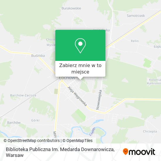 Mapa Biblioteka Publiczna Im. Medarda Downarowicza