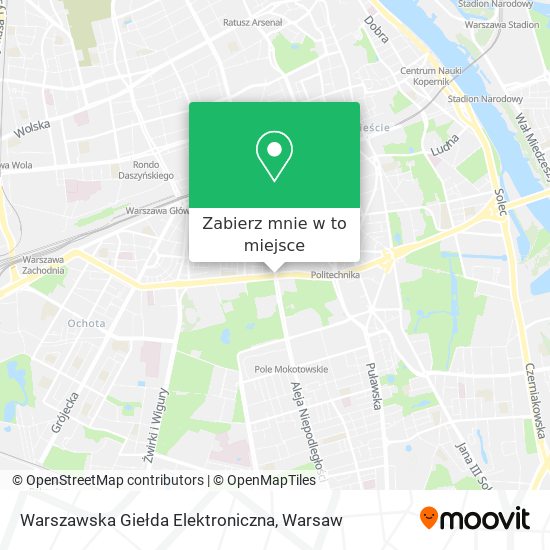 Mapa Warszawska Giełda Elektroniczna