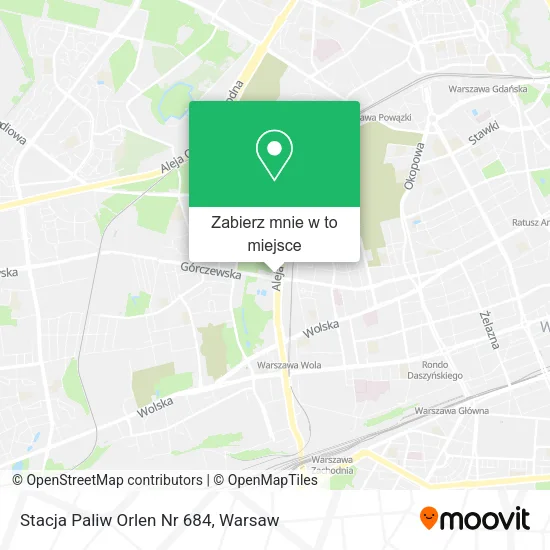 Mapa Stacja Paliw Orlen Nr 684