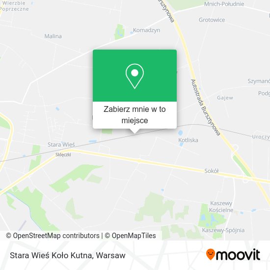 Mapa Stara Wieś Koło Kutna