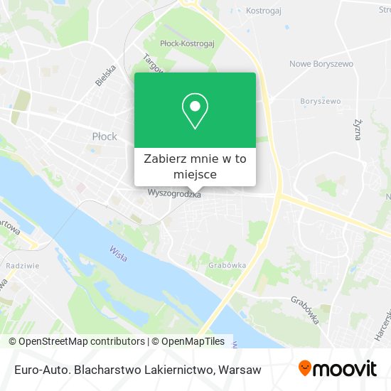 Mapa Euro-Auto. Blacharstwo Lakiernictwo