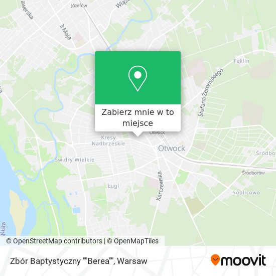 Mapa Zbór Baptystyczny ""Berea""