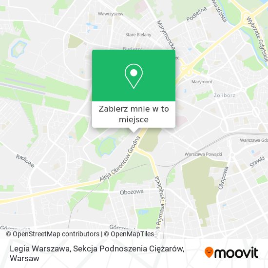 Mapa Legia Warszawa, Sekcja Podnoszenia Ciężarów