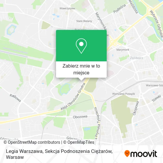 Mapa Legia Warszawa, Sekcja Podnoszenia Ciężarów
