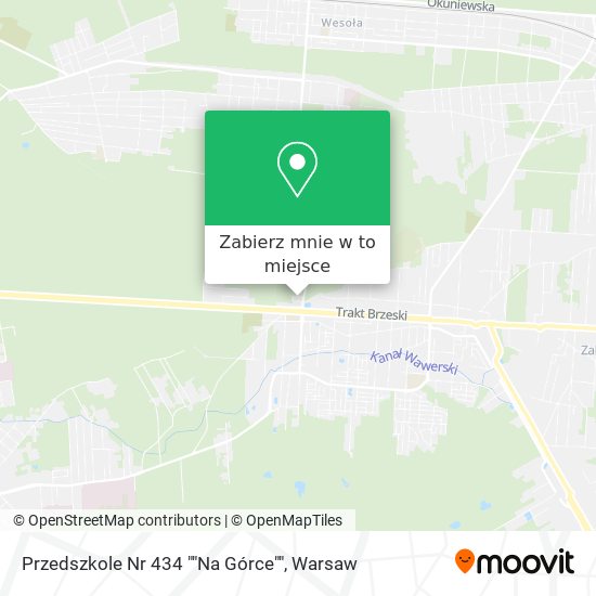 Mapa Przedszkole Nr 434 ""Na Górce""