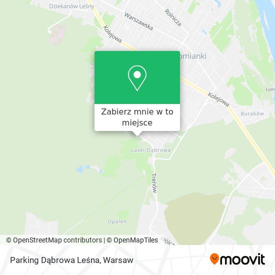 Mapa Parking Dąbrowa Leśna