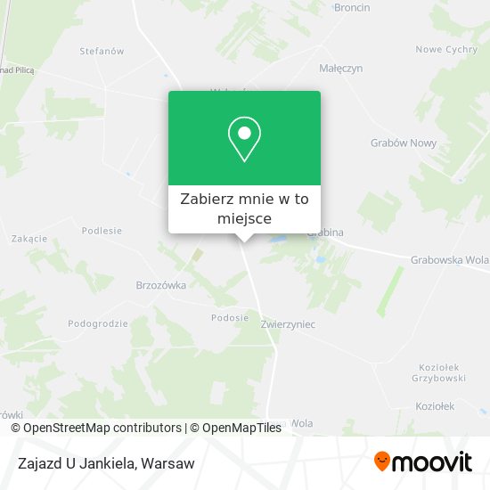 Mapa Zajazd U Jankiela