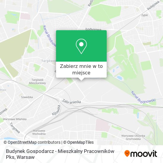 Mapa Budynek Gospodarcz - Mieszkalny Pracowników Pks