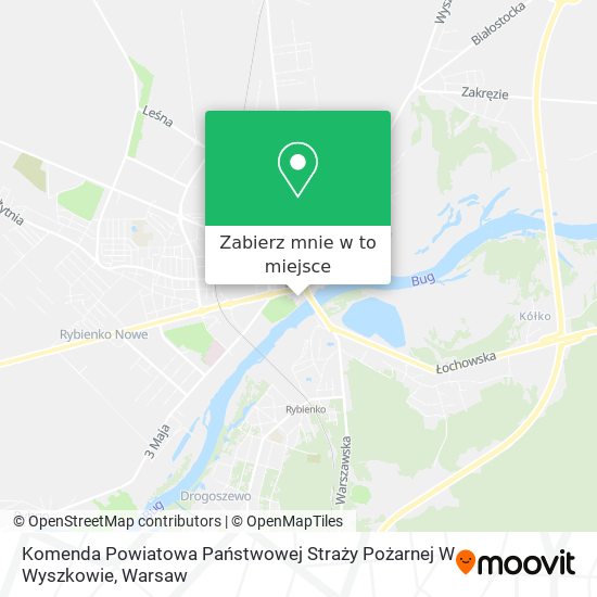 Mapa Komenda Powiatowa Państwowej Straży Pożarnej W Wyszkowie