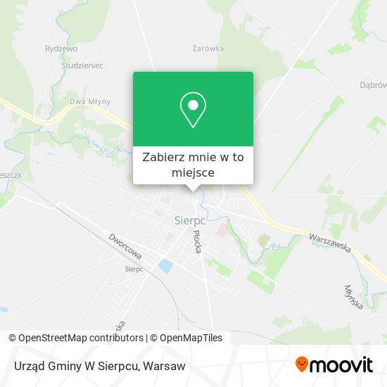 Mapa Urząd Gminy W Sierpcu