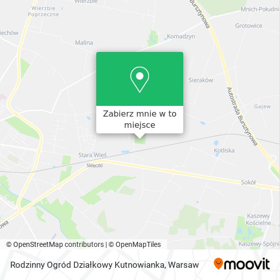 Mapa Rodzinny Ogród Działkowy Kutnowianka