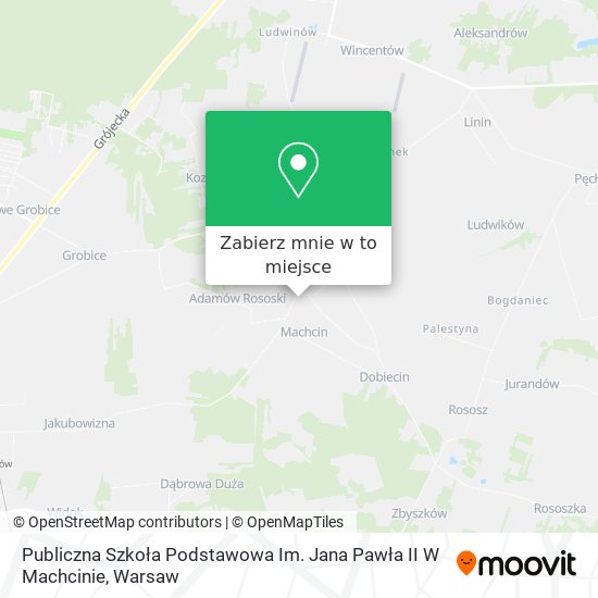 Mapa Publiczna Szkoła Podstawowa Im. Jana Pawła II W Machcinie