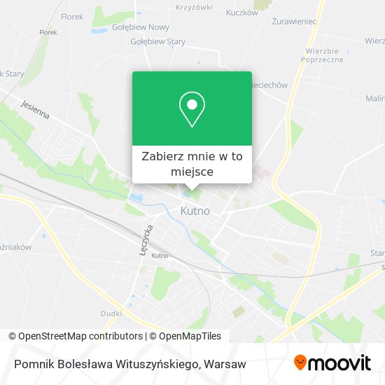 Mapa Pomnik Bolesława Wituszyńskiego