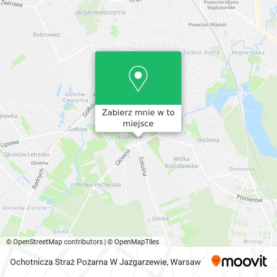 Mapa Ochotnicza Straż Pożarna W Jazgarzewie