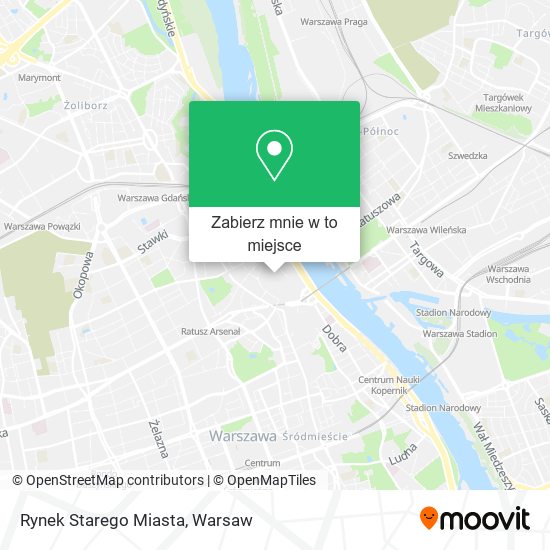 Mapa Rynek Starego Miasta