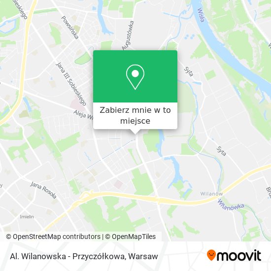 Mapa Al. Wilanowska - Przyczółkowa