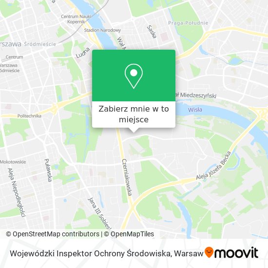 Mapa Wojewódzki Inspektor Ochrony Środowiska