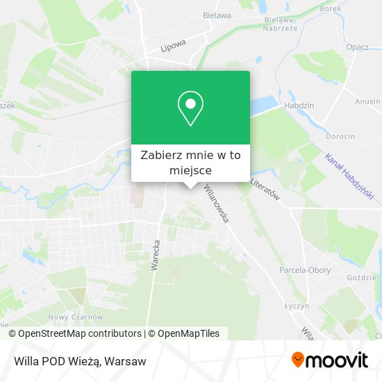 Mapa Willa POD Wieżą