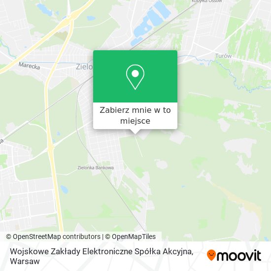 Mapa Wojskowe Zakłady Elektroniczne Spółka Akcyjna