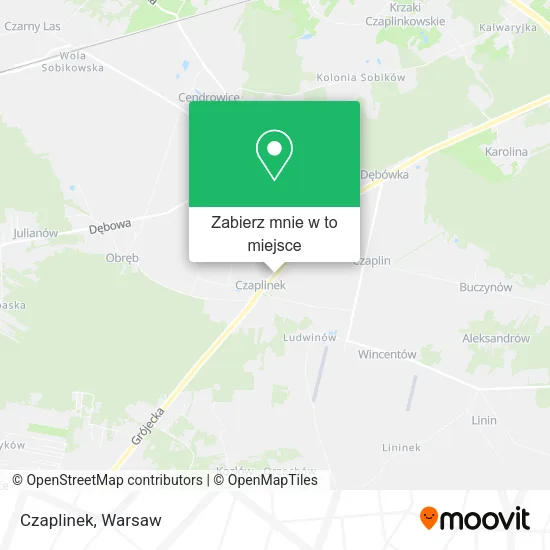 Mapa Czaplinek