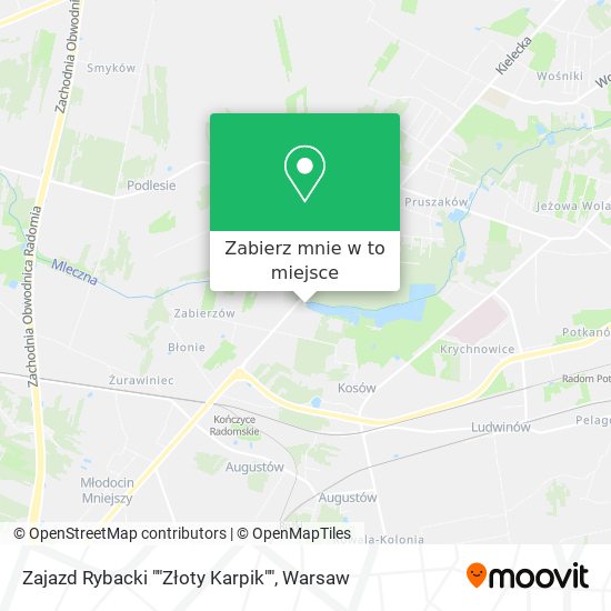 Mapa Zajazd Rybacki ""Złoty Karpik""