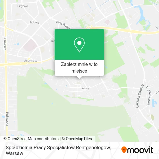 Mapa Spółdzielnia Pracy Specjalistów Rentgenologów