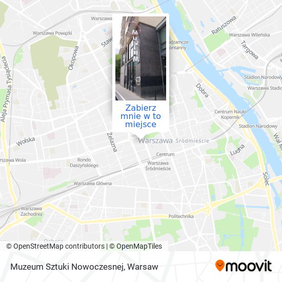 Mapa Muzeum Sztuki Nowoczesnej