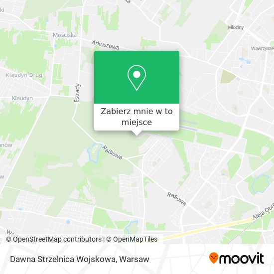 Mapa Dawna Strzelnica Wojskowa