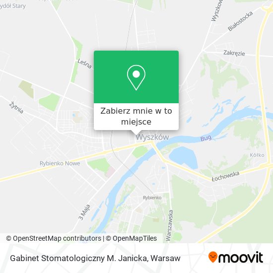 Mapa Gabinet Stomatologiczny M. Janicka