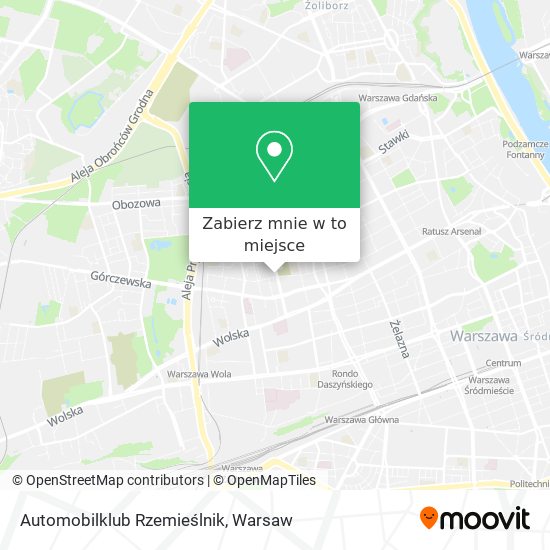 Mapa Automobilklub Rzemieślnik