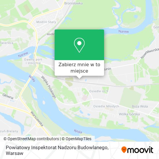 Mapa Powiatowy Inspektorat Nadzoru Budowlanego