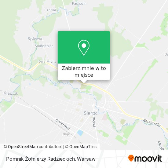 Mapa Pomnik Żołnierzy Radzieckich