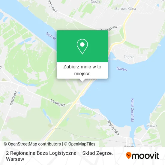 Mapa 2 Regionalna Baza Logistyczna – Skład Zegrze