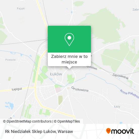 Mapa Rk Niedziałek Sklep Łuków