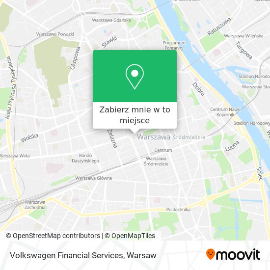 Mapa Volkswagen Financial Services