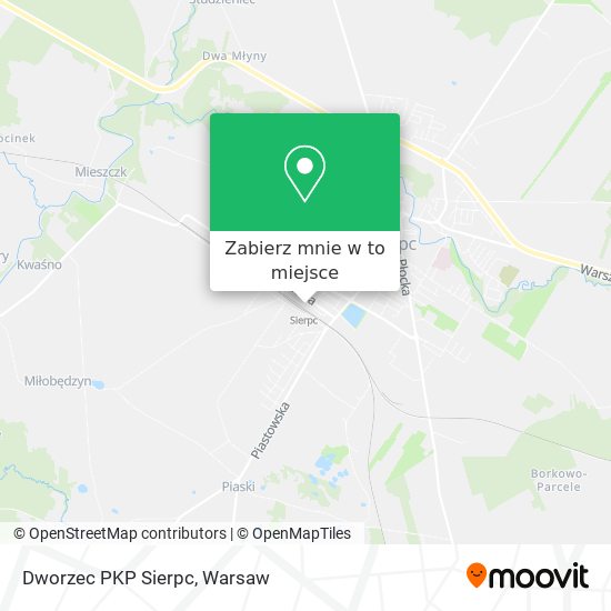 Mapa Dworzec PKP Sierpc