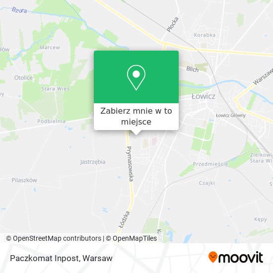 Mapa Paczkomat Inpost