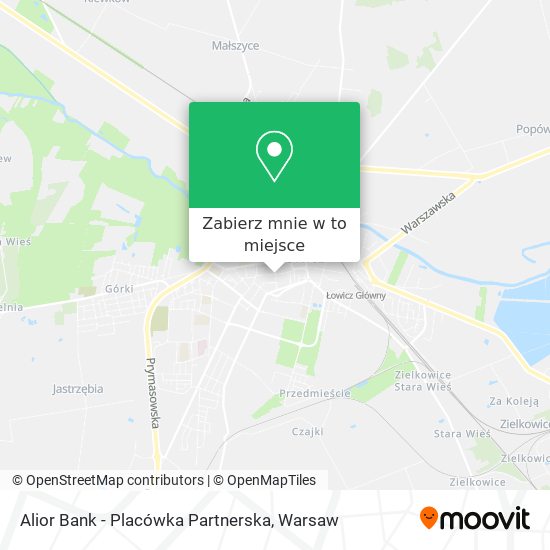 Mapa Alior Bank - Placówka Partnerska