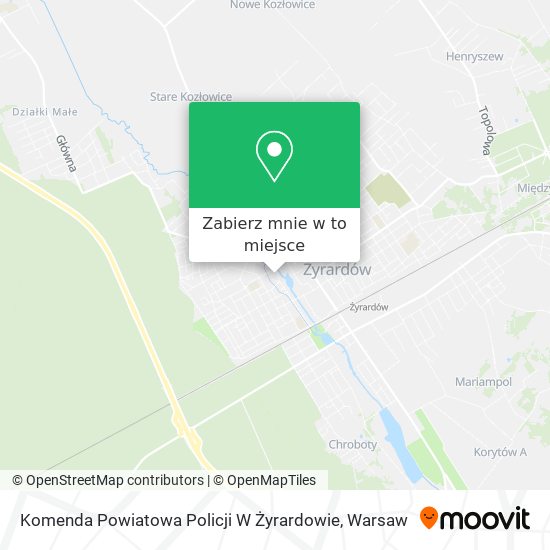 Mapa Komenda Powiatowa Policji W Żyrardowie