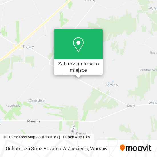 Mapa Ochotnicza Straż Pożarna W Zaścieniu