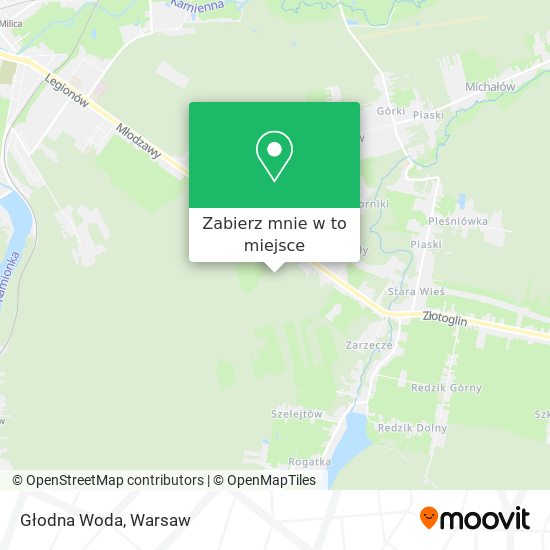 Mapa Głodna Woda