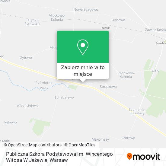 Mapa Publiczna Szkoła Podstawowa Im. Wincentego Witosa W Jeżewie