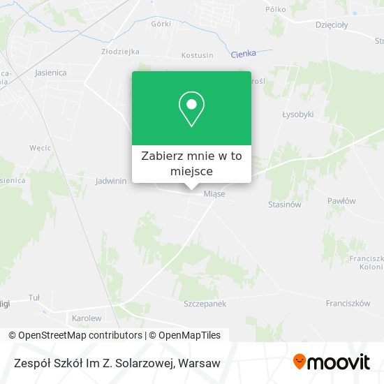 Mapa Zespół Szkół Im Z. Solarzowej